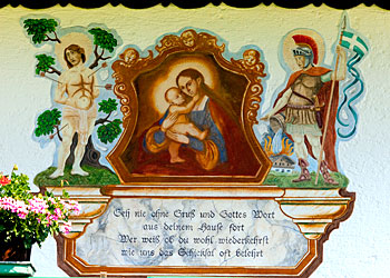 Geh nie ohne Gru&szlig; und Gottes Wort aus diesem Hause fort. Wer weii&szlig; ob du wohl wiederkehrst, wie uns das Schicksal oft belehrt.